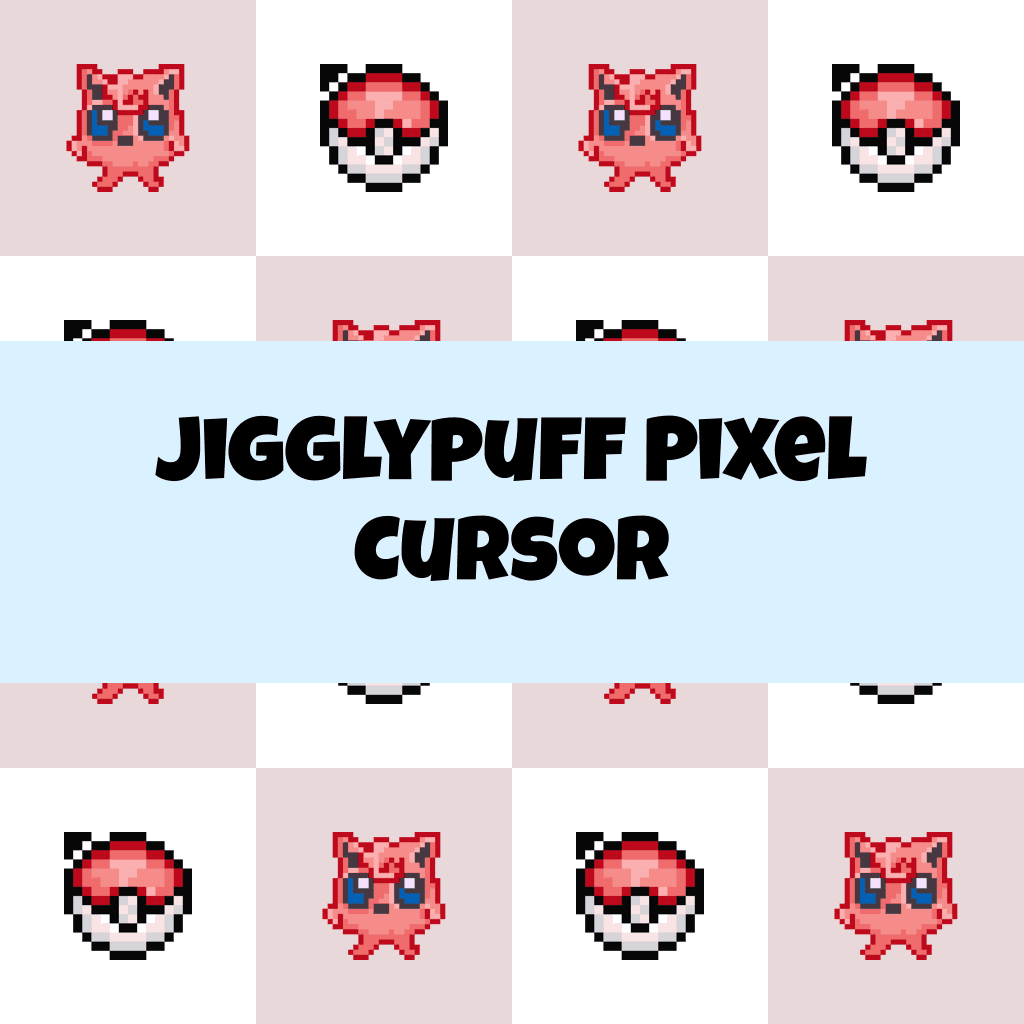 Preview Jigglypuff Pixel cursor custom cursor pack